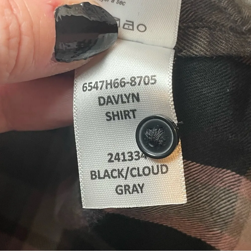 Paige  Womens Davlyn Classic Oversized Boyfriend Plaid Button Up Shirt Small - Image 10