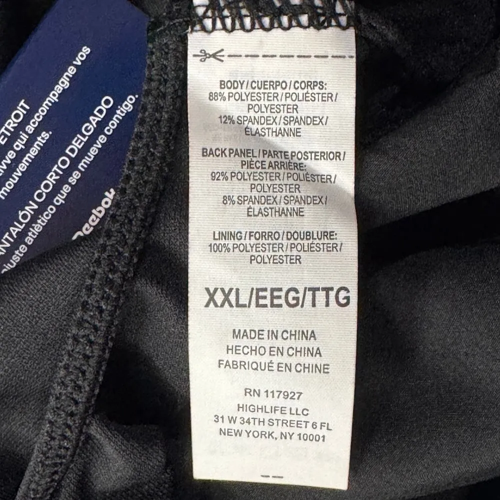 Reebok XX-Large Marathon Vector Slim Shorts Stretch Attached Briefs Quick-Dry - Image 8