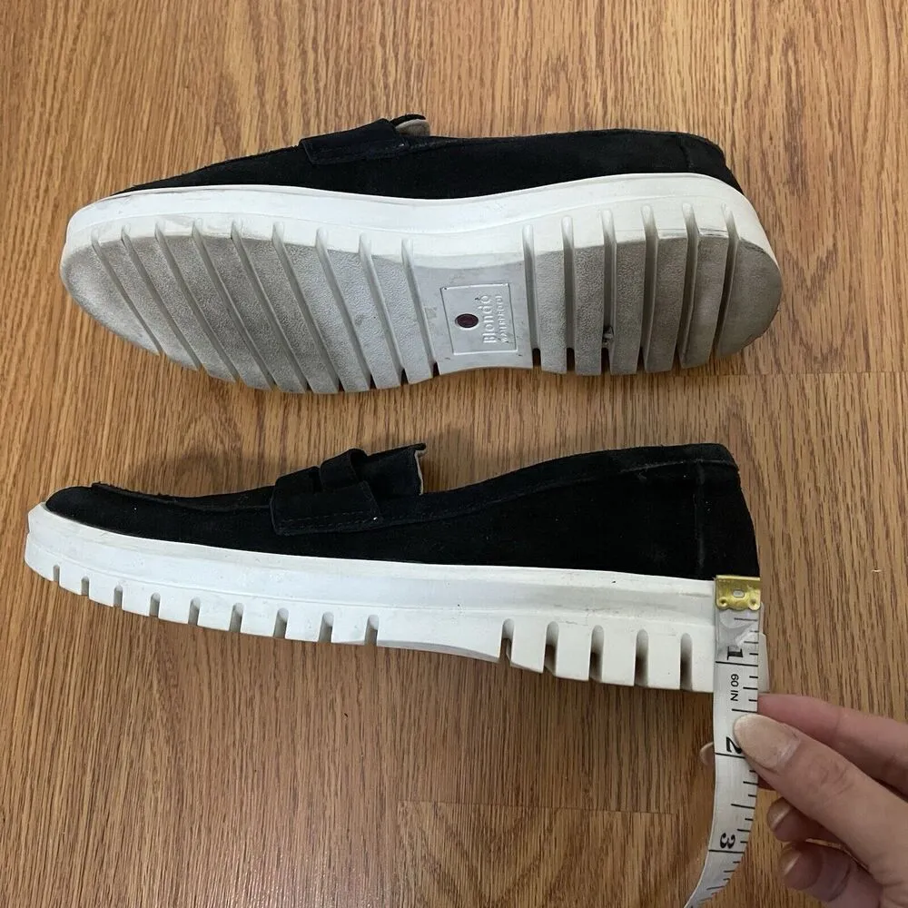 BLONDO Black suede leather slip on waterproof loafer sneakers size US 6.5 - Image 8