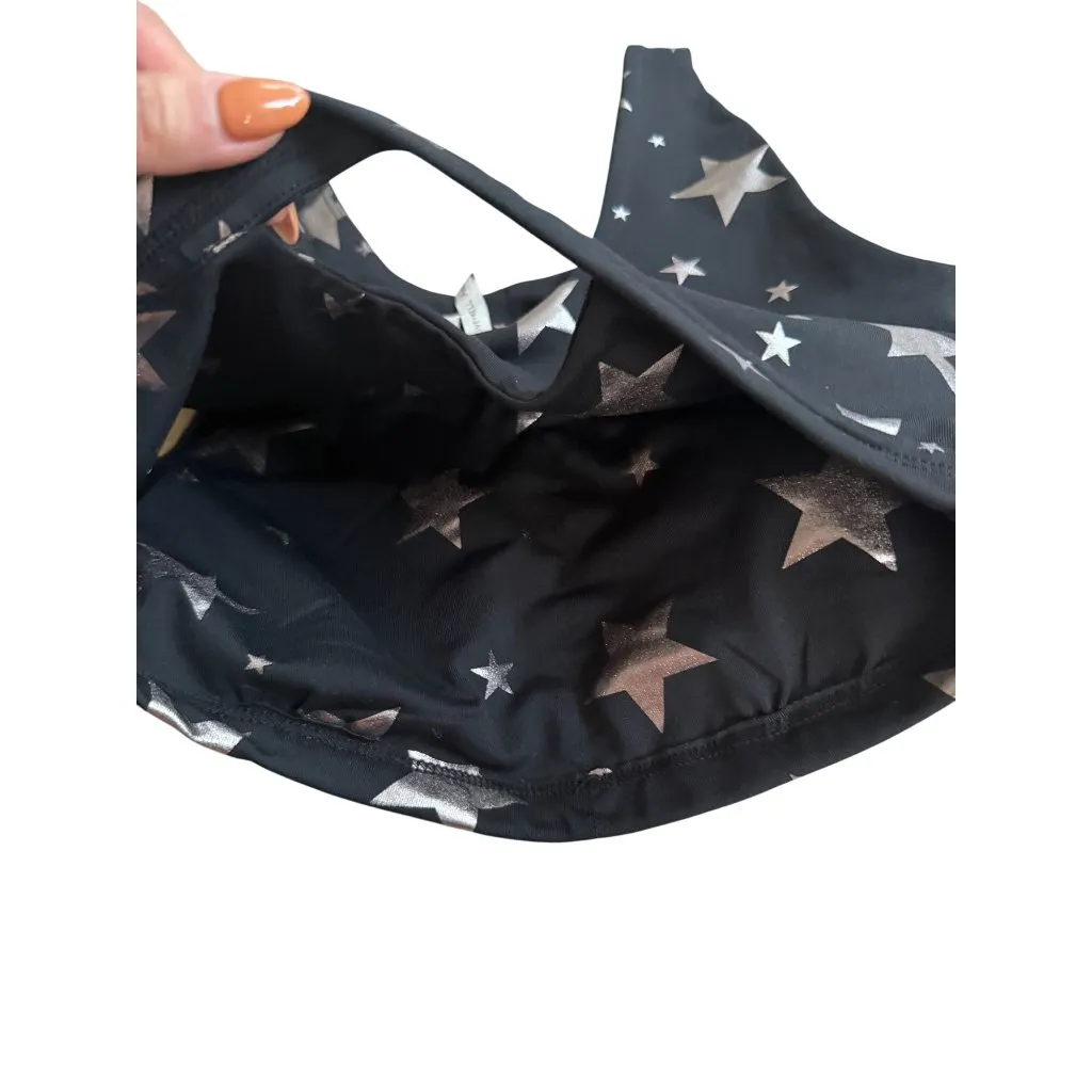 LIVE WELL ACTIVE Black Silver Star Workout Bra Size XS - Image 2