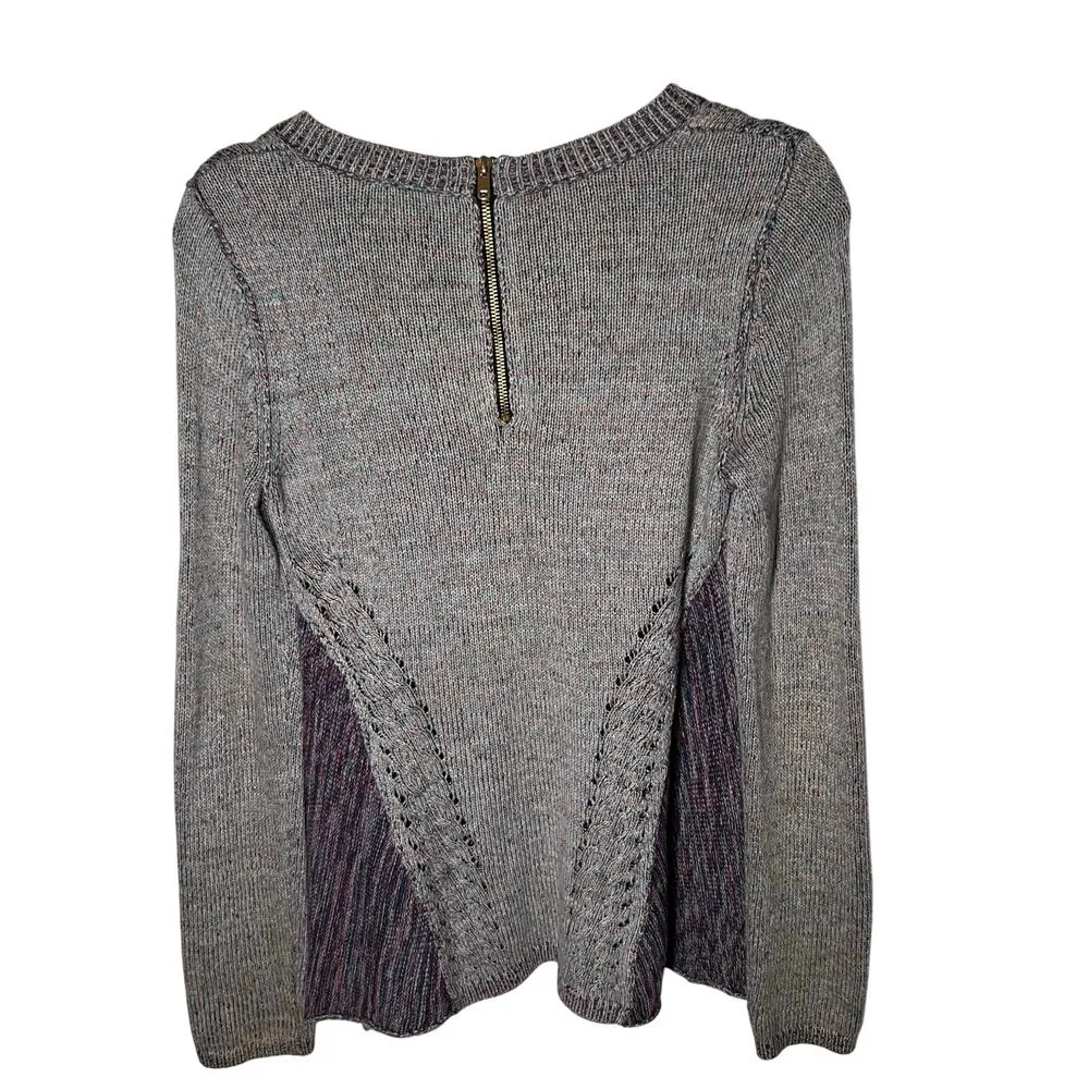 Anthropologie Moth Women's Anita Mixed Cable Knit‎ Sweater Size XS - Image 4