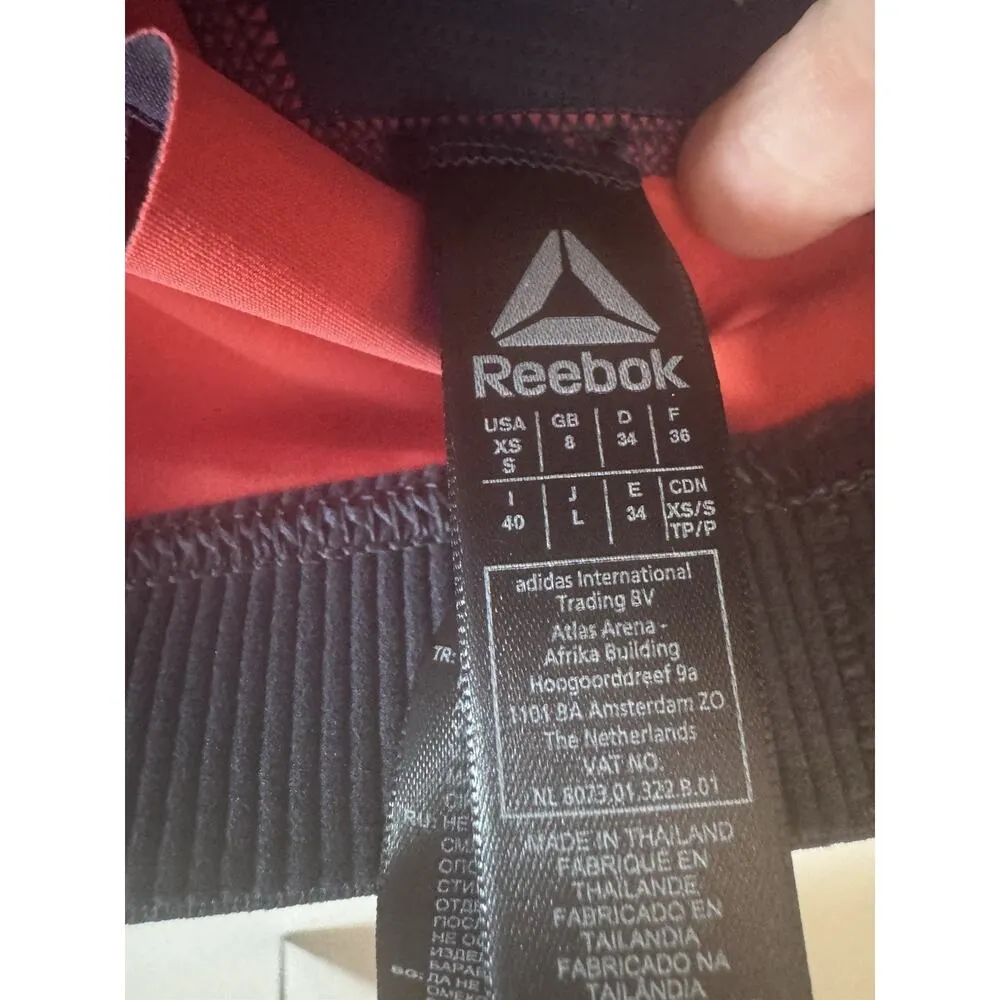 Reebok Puremove Workout Sports Bra, Navy/Orange Size XS/S $60 - Image 8