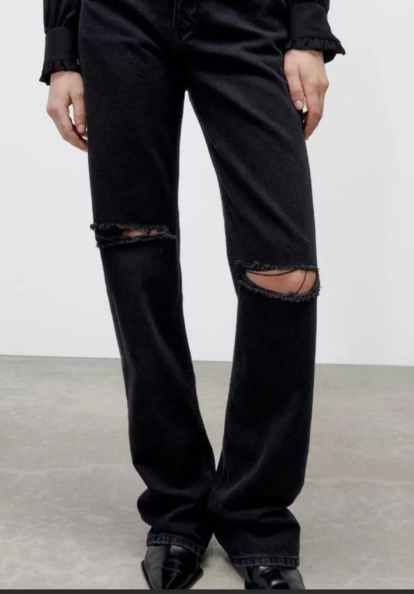 Black Full Length Jeans - Image 2