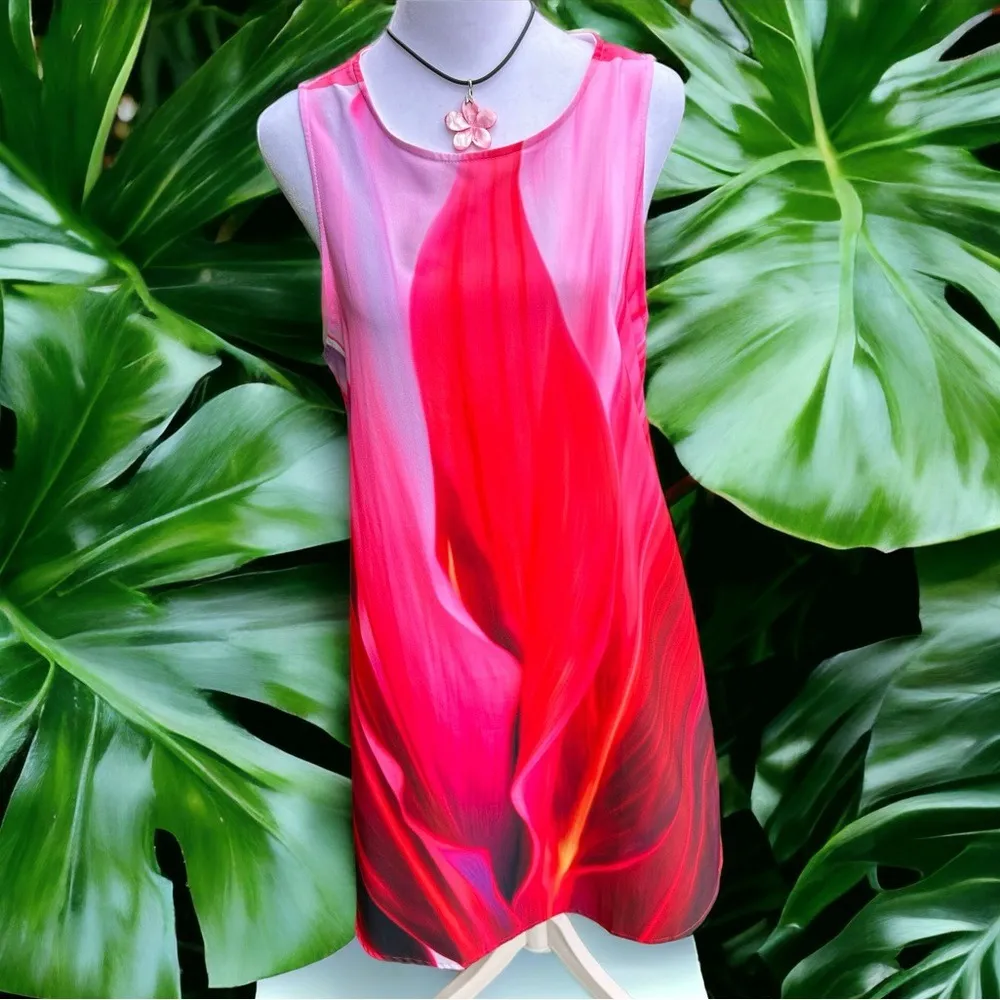 Ti Leaf Series Maui, Hawaii Pretty in Pink A-line dress - Image 2