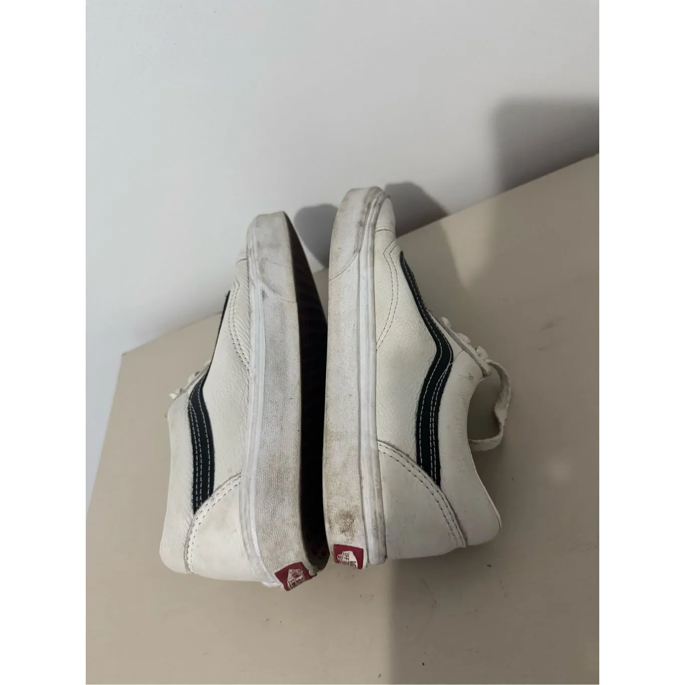 Vans Old Skool Pebbled Leather Lace Up Sneakers men’s 6 women's 7.5 Skate Casual - Image 6