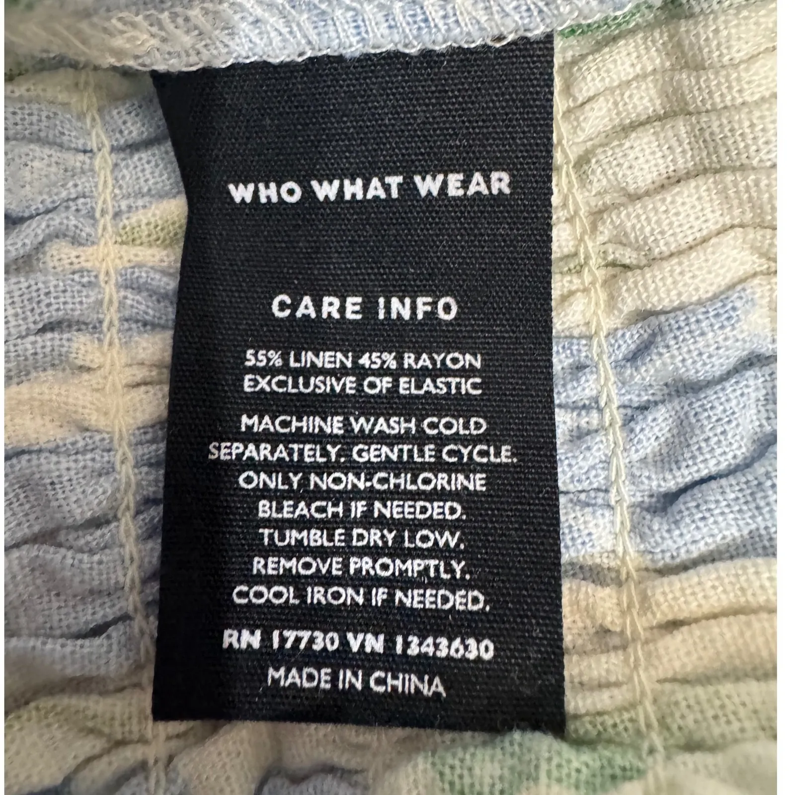 Who What Wear Floral Square Neck Smocked Puff Sleeve Crop Top Women Size L - Image 7