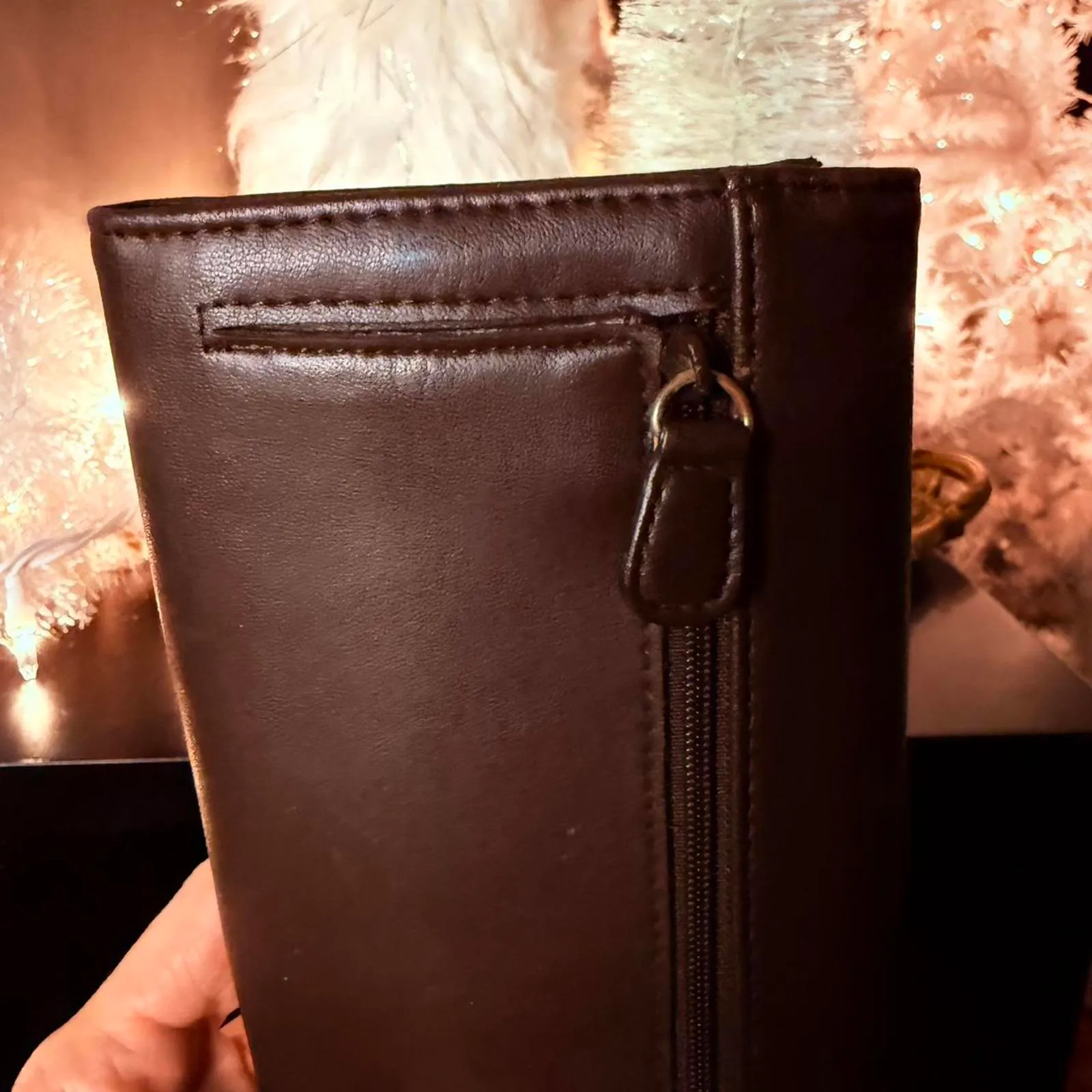 Liz Claiborne Brown Wallet Clutch Organizer Snap Closure - Image 6