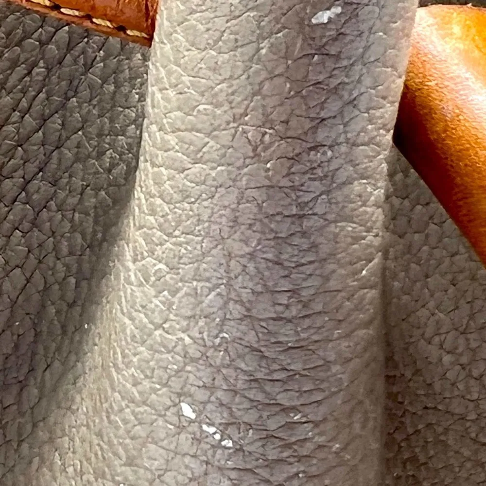 DOONEY&BOURKE Authentic tan brown pebbled leather drawstring bucket bag … - Image 15