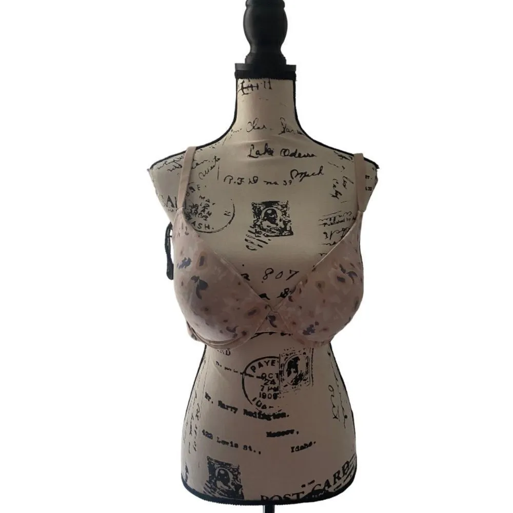 Anne Klein SZ 34DD lightly lined floral print bra - Image 2