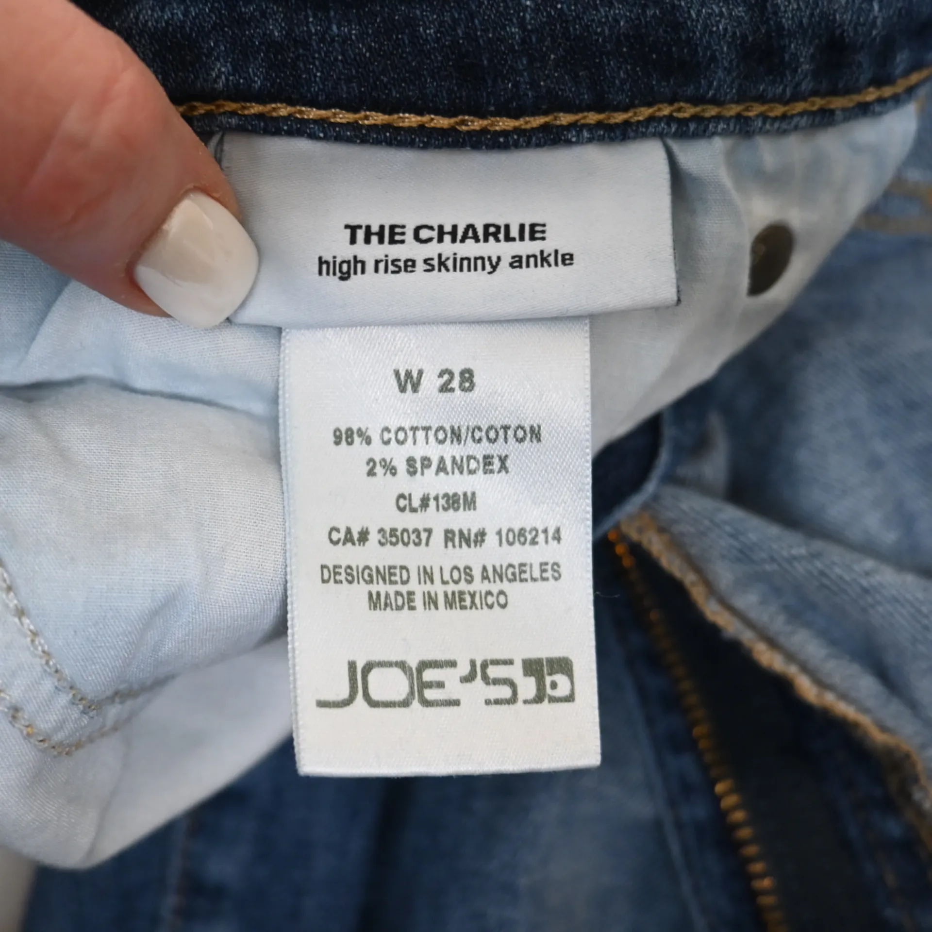 Joe's Jeans Women's 28 The Charlie Mid Rise Skinny Ankle Jean - Image 10