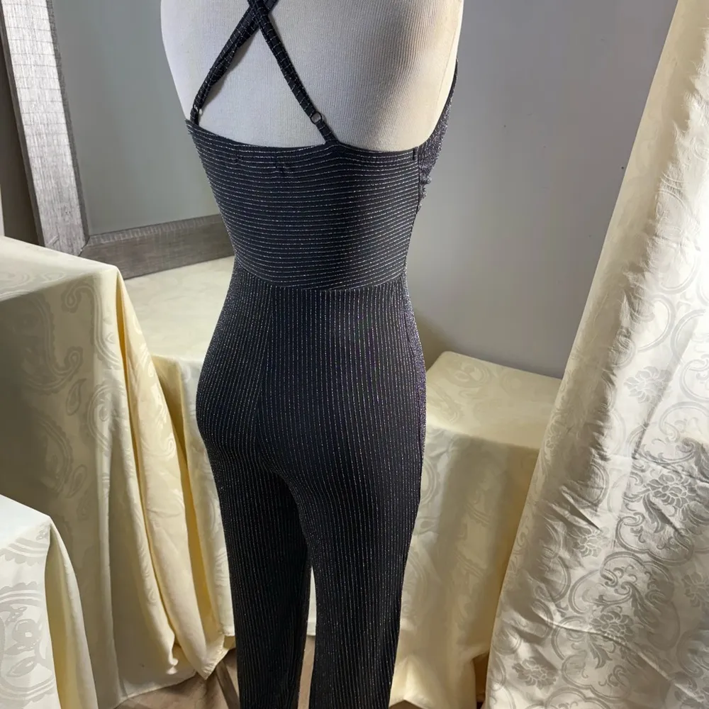 Love Squared  Black Jumpsuit with Tapered Legs - Image 9