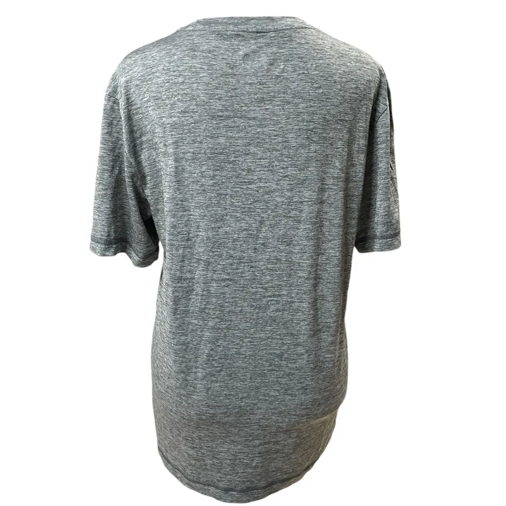 Team Apparel Heather Gray NY Jets Football Women's Short Sleeve Tee Size S - Image 3