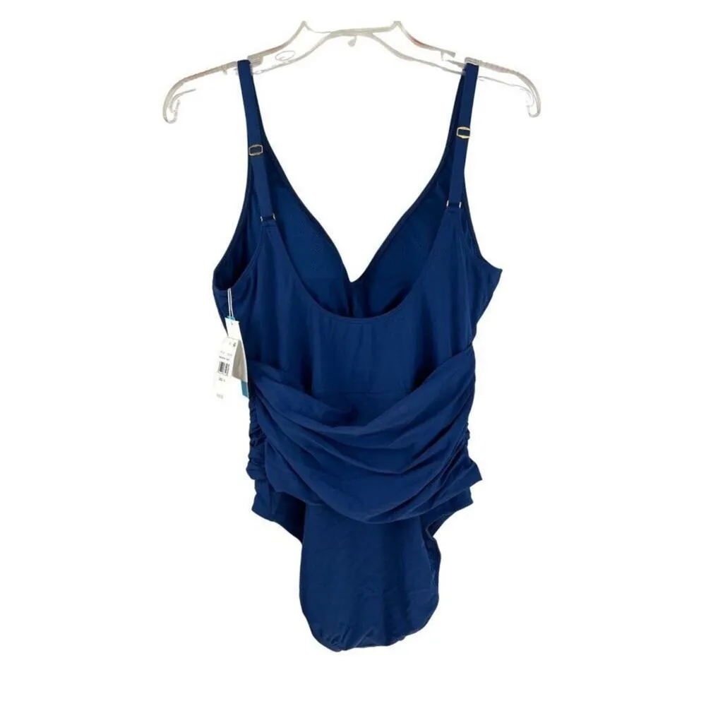Bleu Rod Beattie All About U Bar Navy One Piece Swimsuit 12 - Image 4