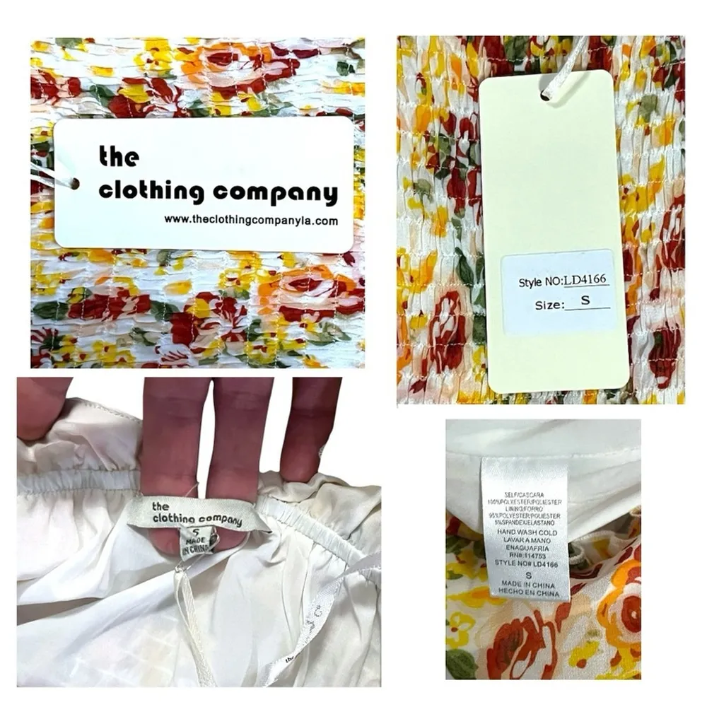 The Clothing Company White Floral Babydoll Sundress Women S Romantic Cottagecore - Image 8