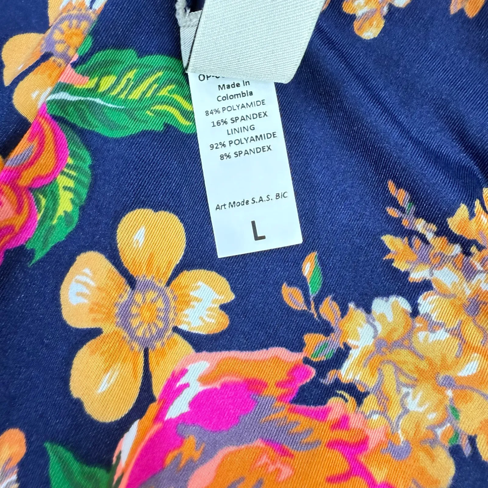 Maaji Reversible Cheeky Swimsuit One Piece Plunge NEW Blue Floral Size Large NWT - Image 6