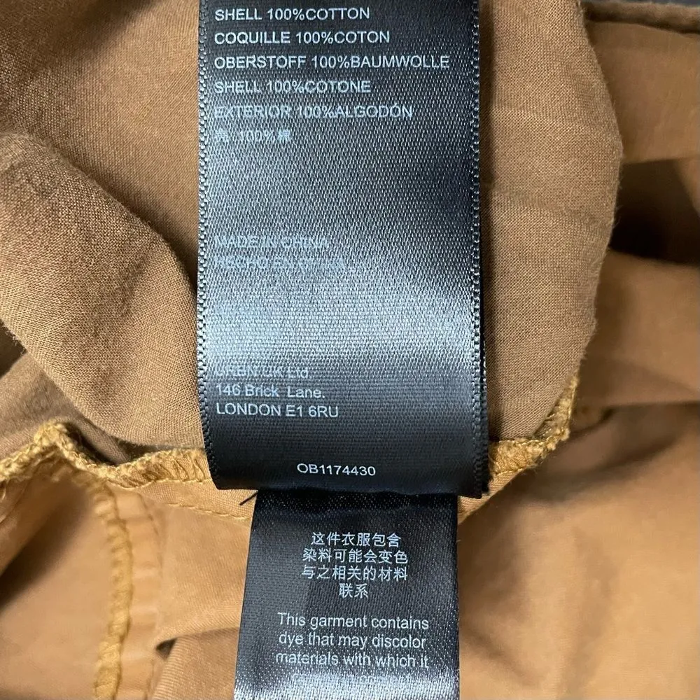 NWT Free People High Rise Pleated Lightweight Cotton Pants Acorn Brown Size XS - Image 11