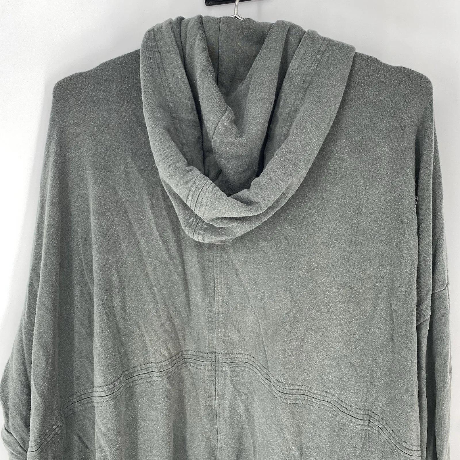 Athleta Mantra Yoga Wrap Oversized Hooded Cardigan Gray Women's Size XS - Image 8