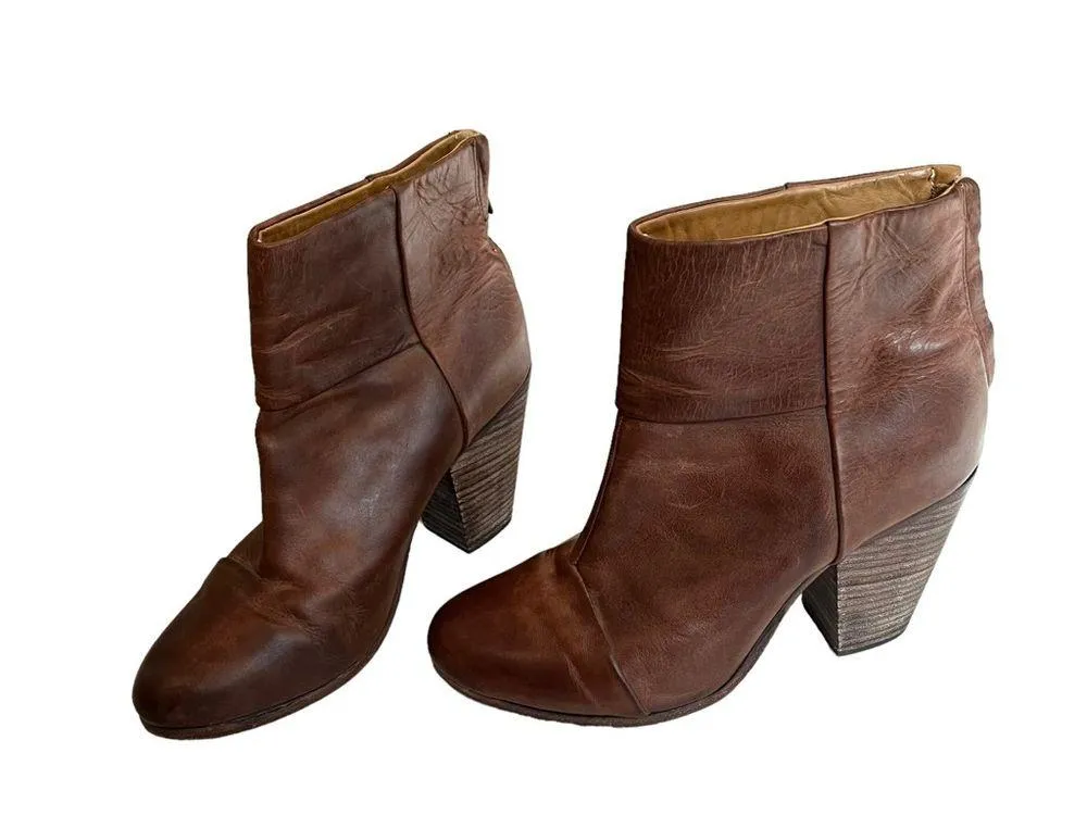 Rag & Bone Classic Newbury Leather Boots, Sz 8.5 - Image 2