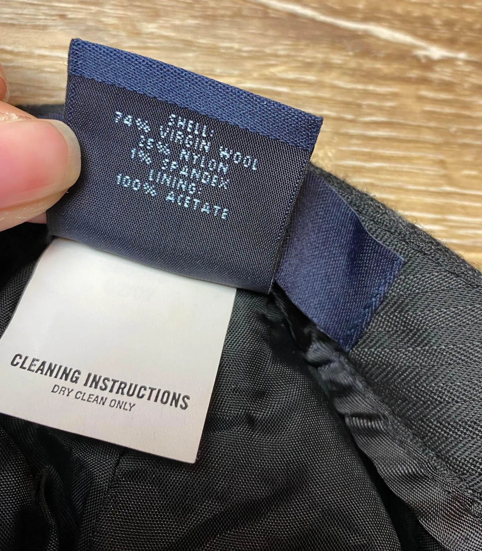 NWT deadstock Y2K  wool blend pin stripe trousers - Image 2