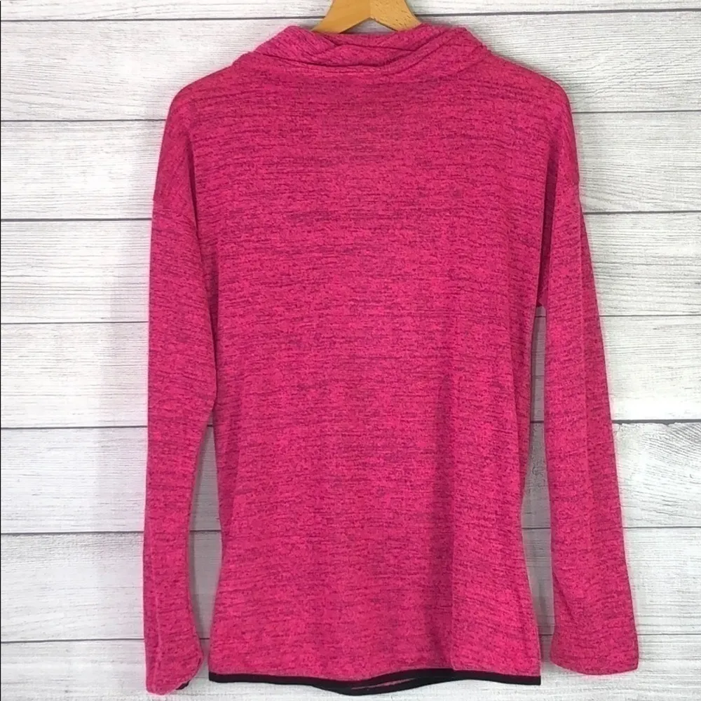 Ideology - Hot Pink & Black Cowl-neck Pullover -S - Image 3