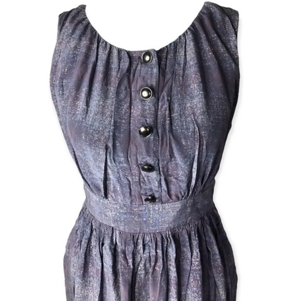 Anthropologie Mise En Scene By Ruffian Fall 2010 Purple Silk Dress - Image 46