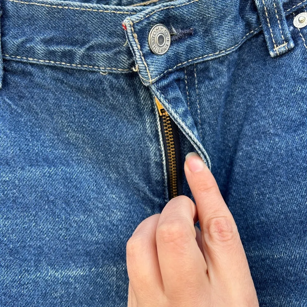 Vintage Tommy Hilfiger Blue Straight Jeans high waisted 8 y2k 2000s - Image 6