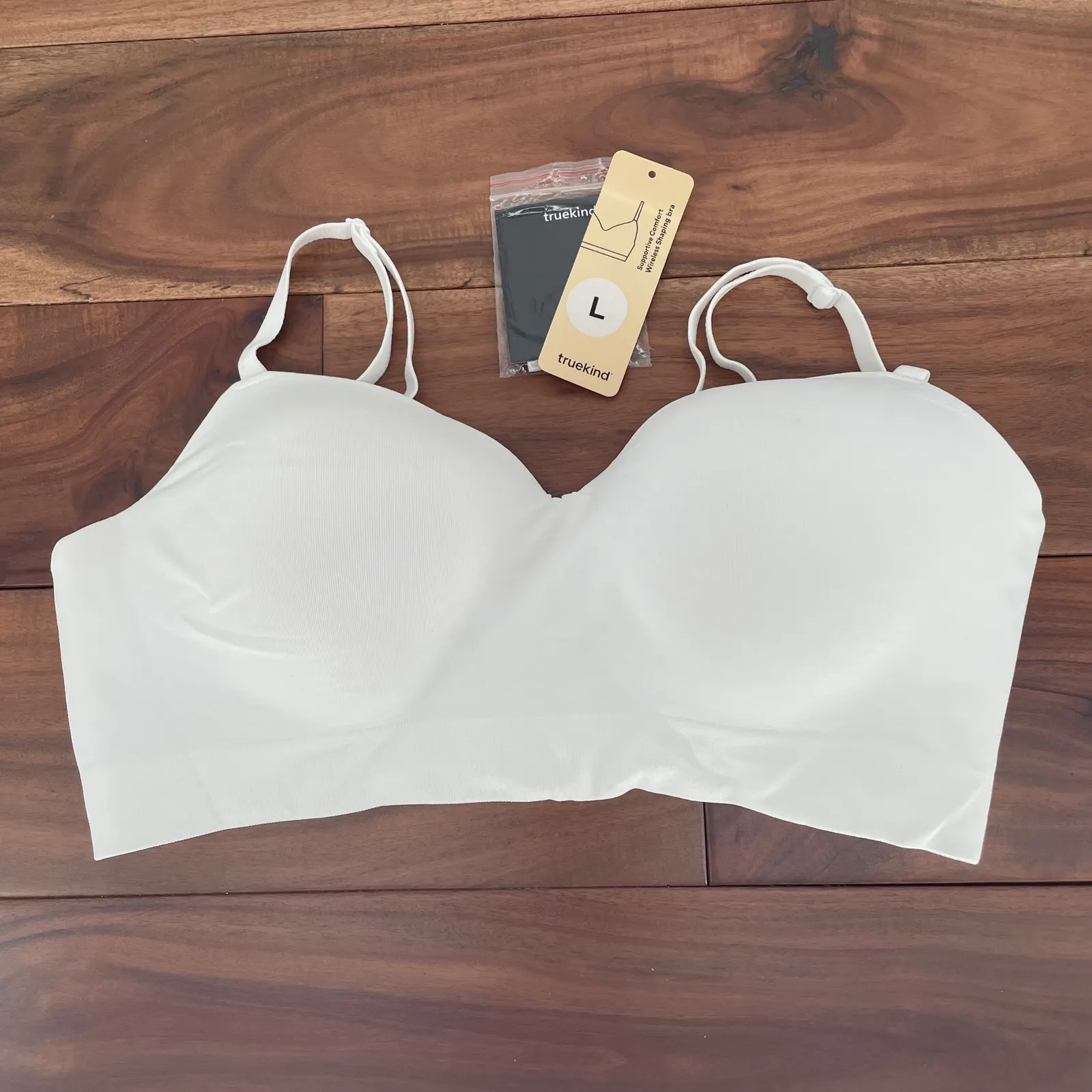 Truekind Supportive Comfort Wireless Shaping Bra L White Size L - Image 5