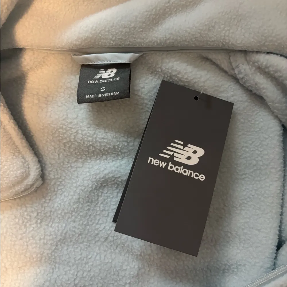 NWT New Balance Light Blue Fleece Jacket Size Small - Image 3