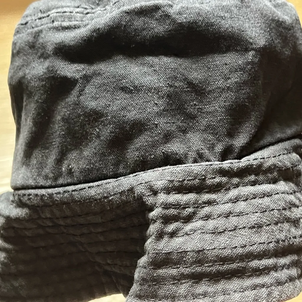 Civil Regime Black Bucket Hat with Red Rose Embroidery - Image 2