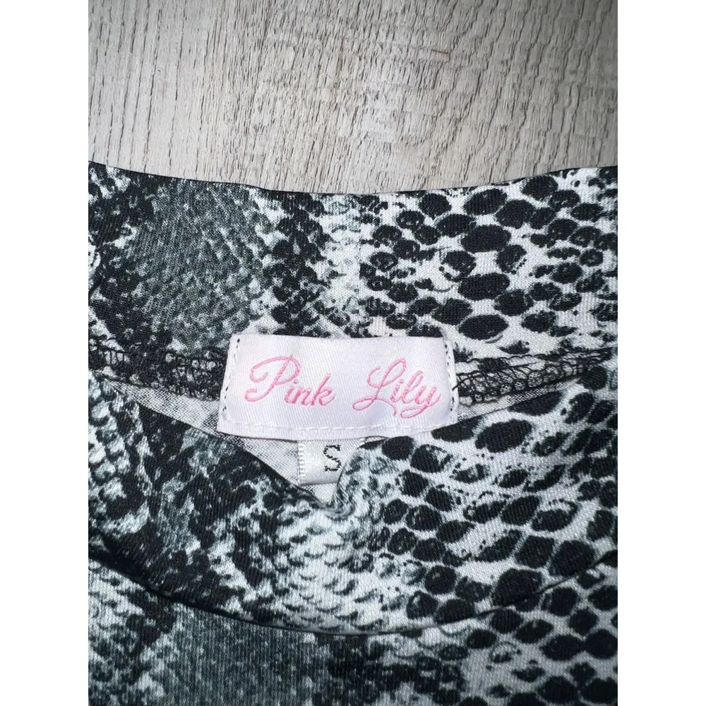 Pink lily Women's Mock-Neck Graphic Print Long Sleeve T Shirt Basic Blouse Tops - Image 7