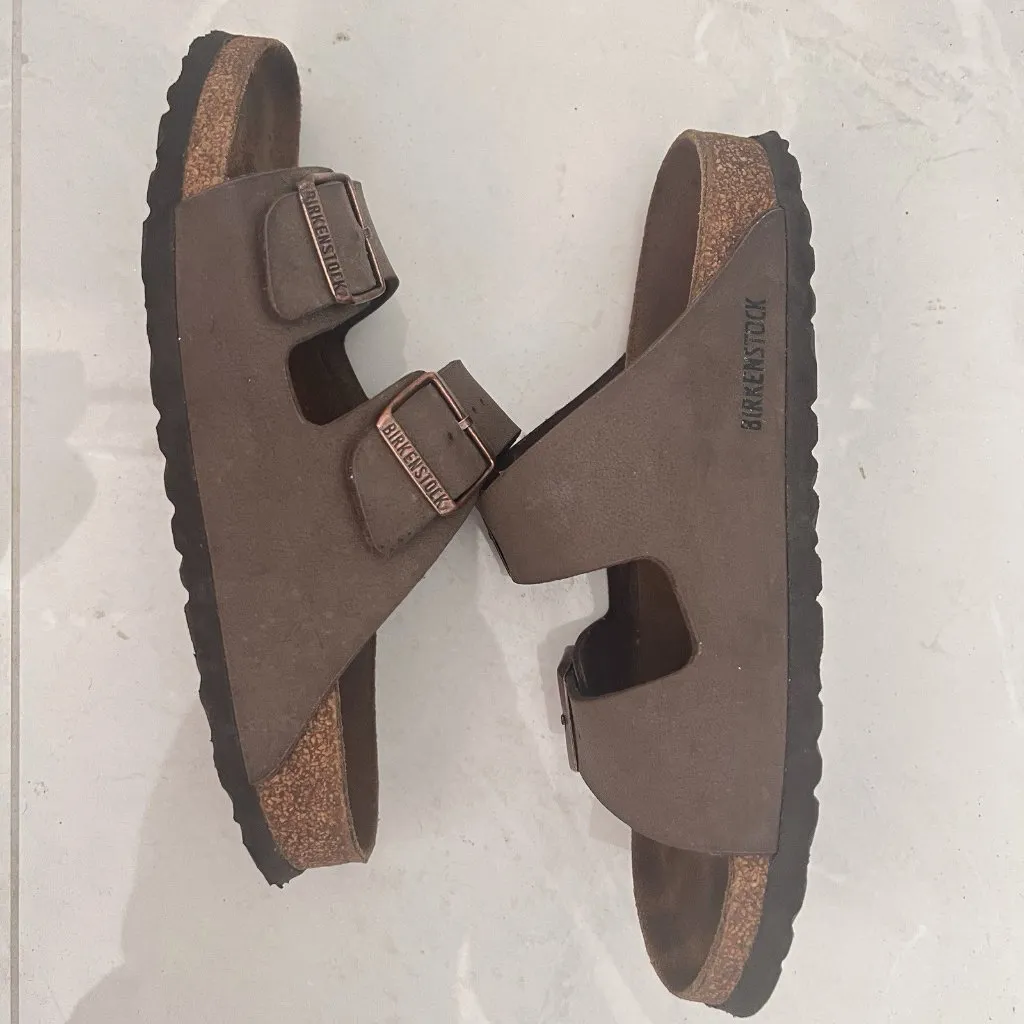 Birkenstock Arizona Mocha Brown Sandals - Size 39 EU - Classic Two-Strap - Image 4