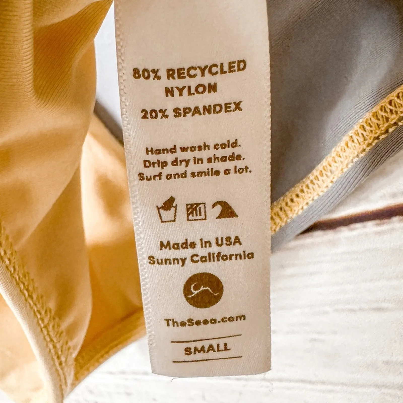 NEW Free People Seea Vega Lotus Gray and Yellow Bikini Top, NWT, Small, MSRP $75 - Image 13