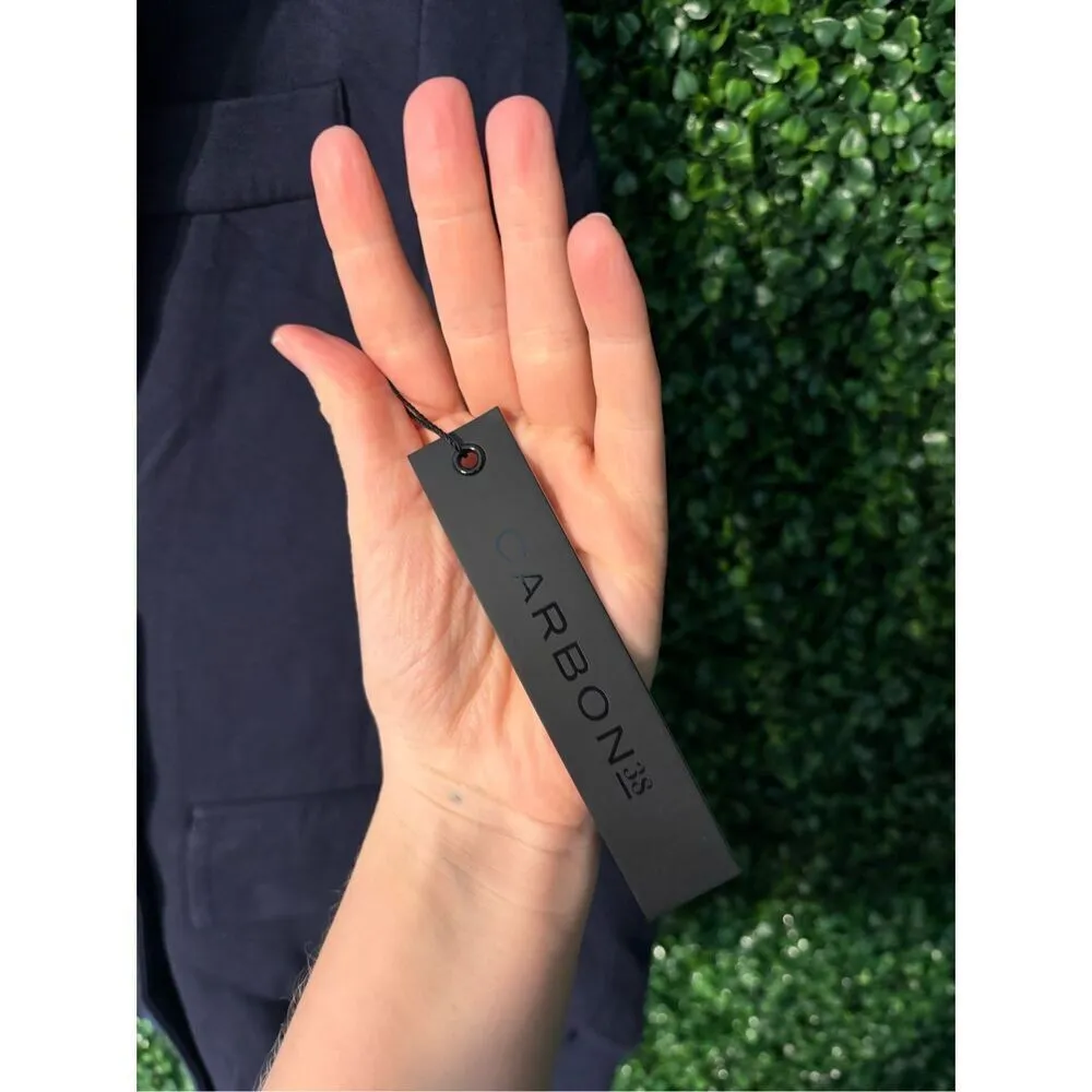 Carbon38 Oversized Scuba Blazer Dark Blue Sz XS NWT - Image 3