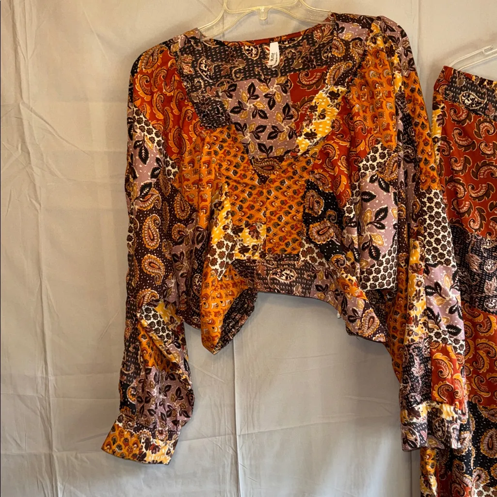 Truth Multicolor Patchwork Design Orange Size 2X - Image 6