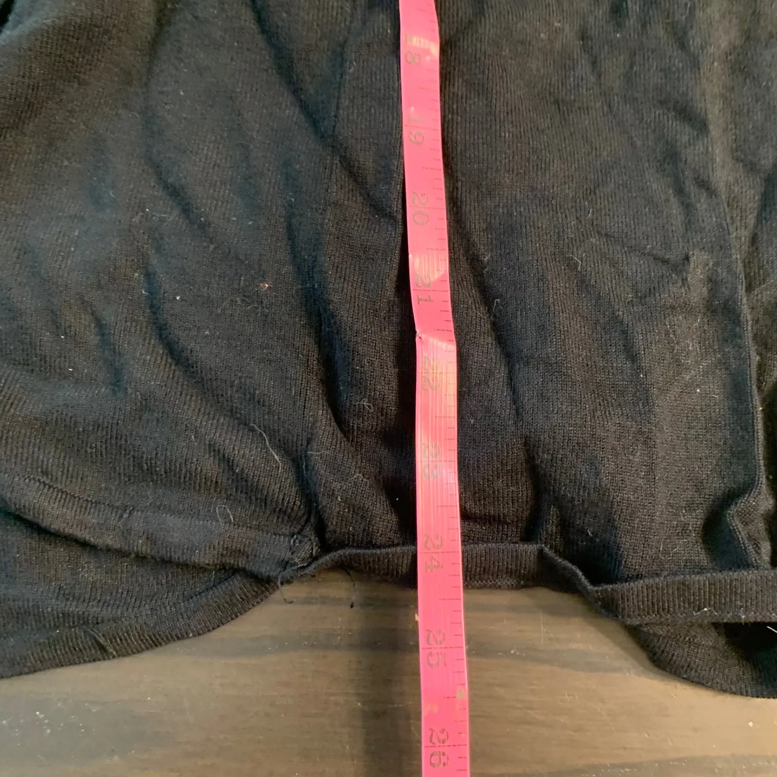 Cyrus Black Waterfall Cardigan Sweater Knit XL Lagenlook cozy modest staple - Image 8