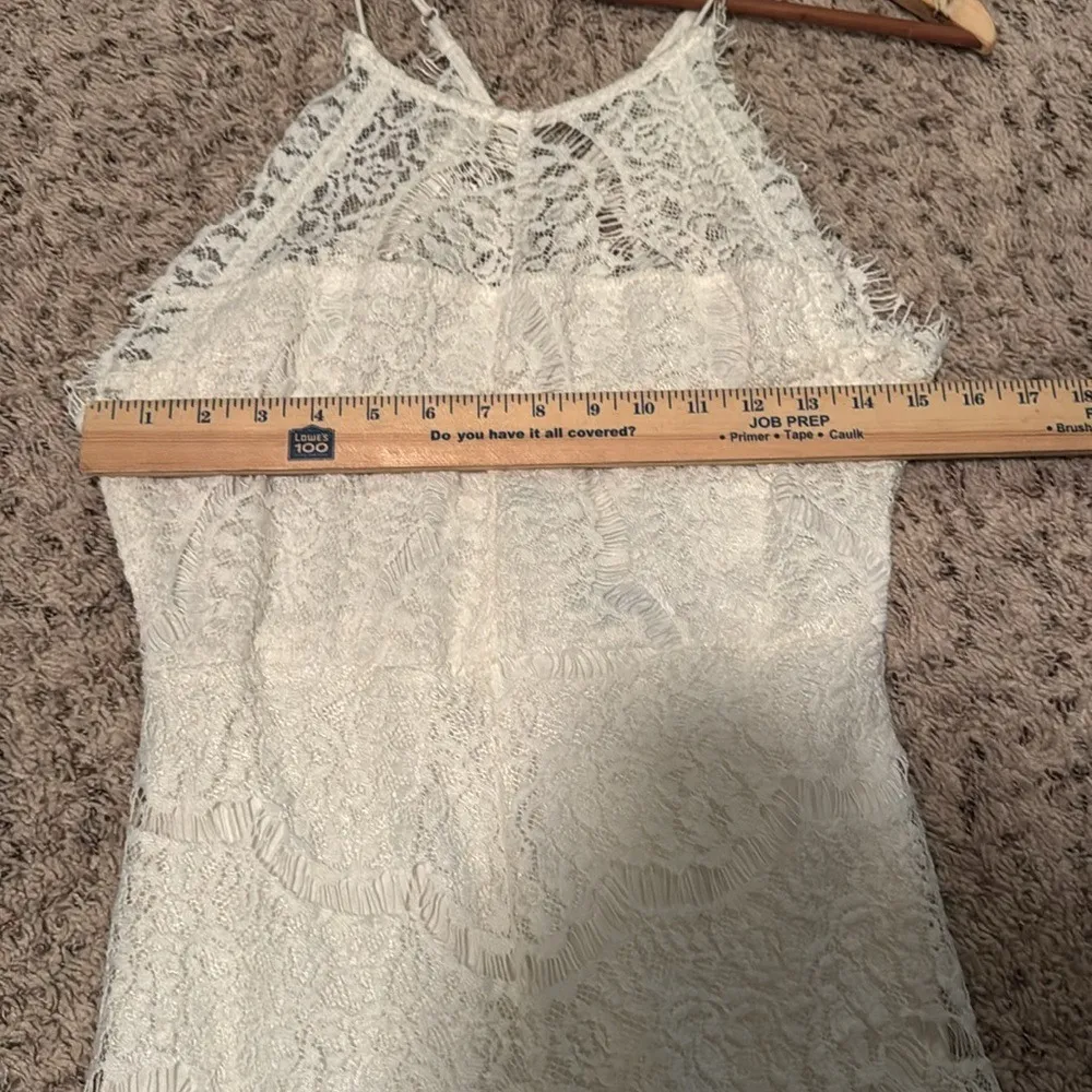 NWT Wishlist Apparel Ivory Lace‎ Party Hi-Low Dress Size M - Image 10