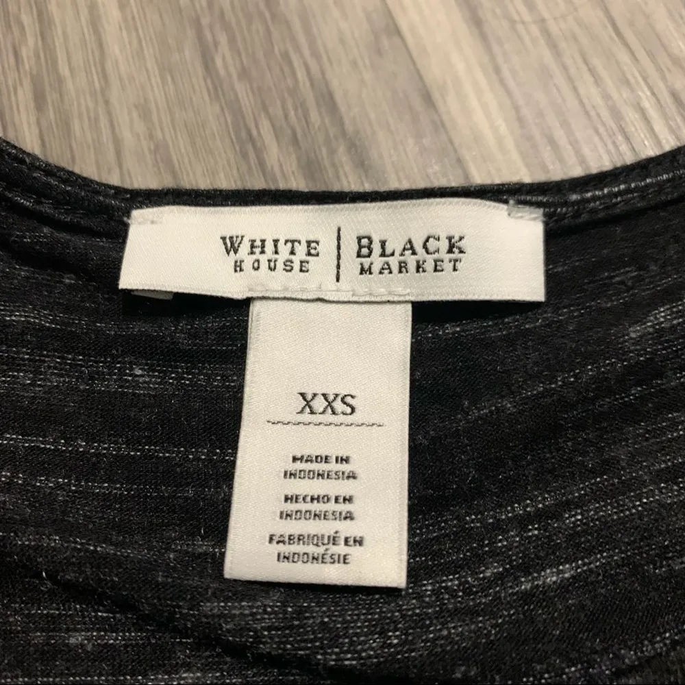 White House Black Market Black Blouse Dress; XS women’s - Image 2