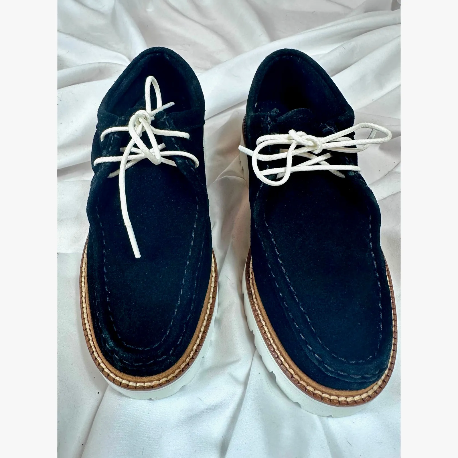 GH Bass Originals Lug Sole Moc Shoes Wallace Suede Black 6.5 - Image 4