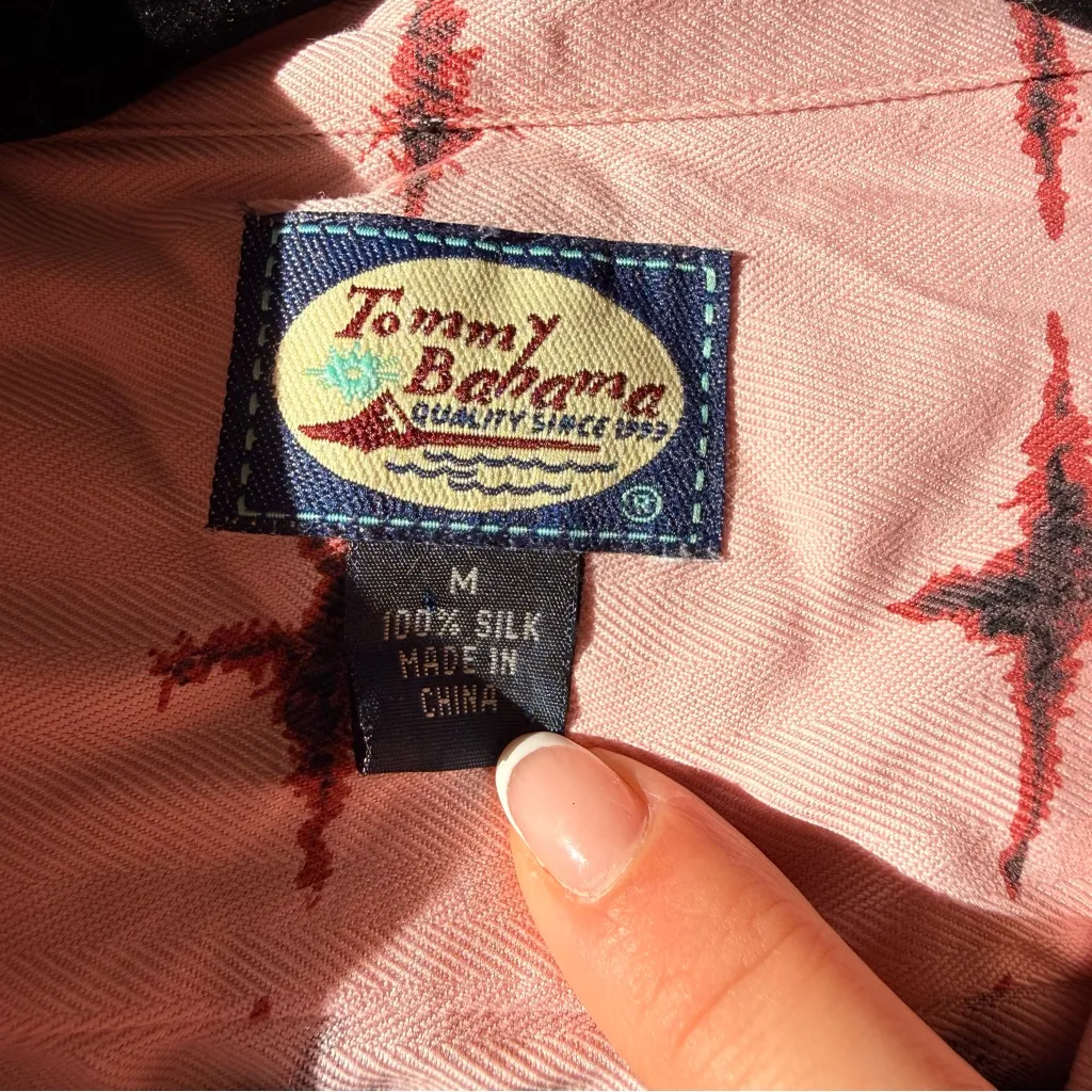 Tommy Bahamas 100% Silk Button Down - Image 2