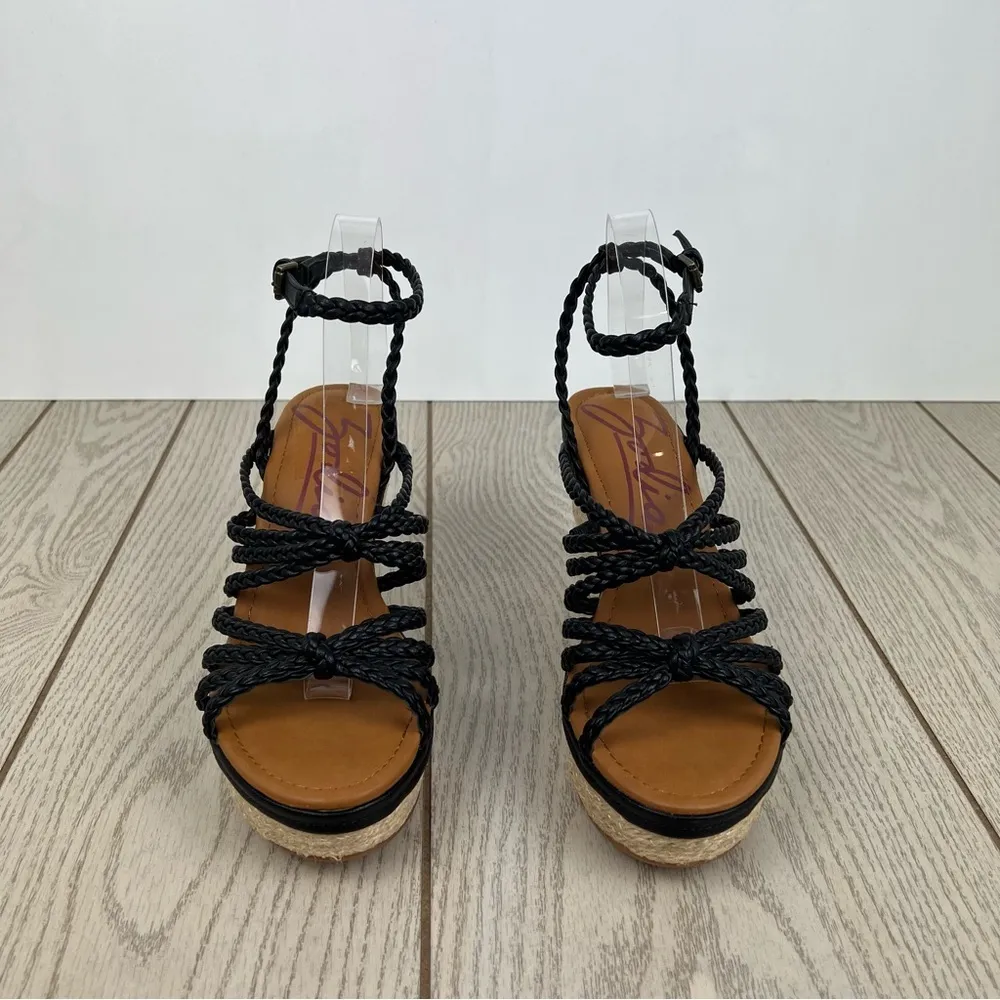 Zodiac Women's Shana Strappy Platform Espadrille Wedge Sandals 9M Black $99 - Image 2