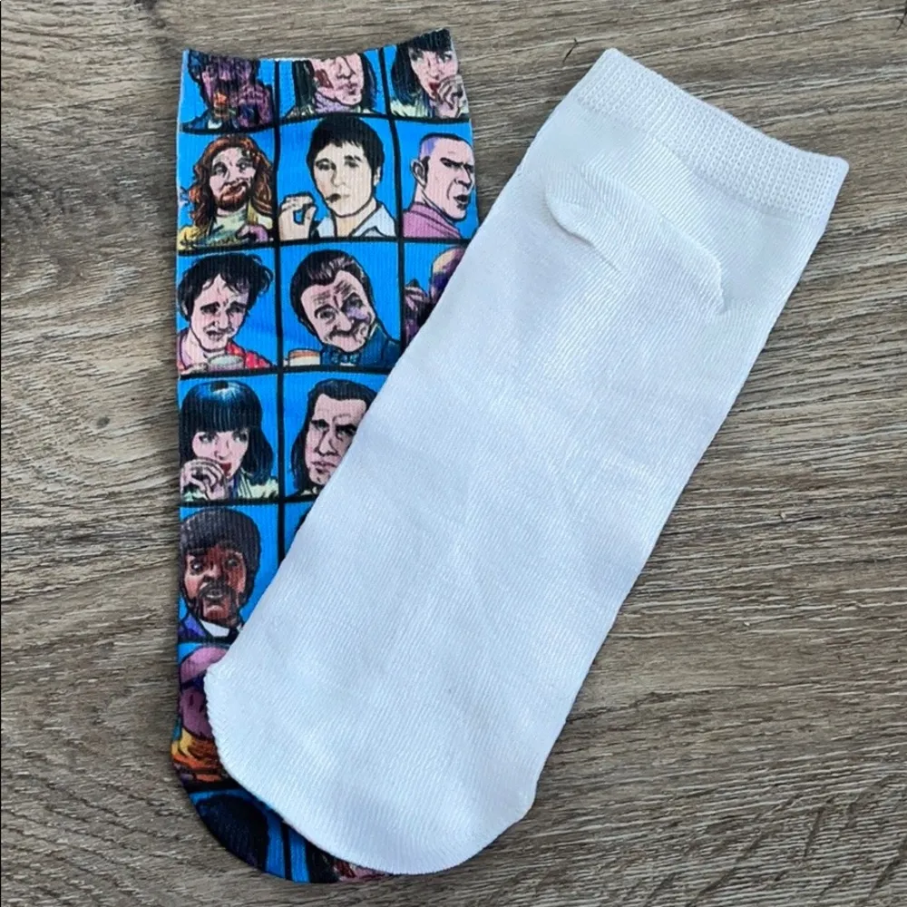 🦋4/$25 Pulp Fiction Ankle Socks - Image 2