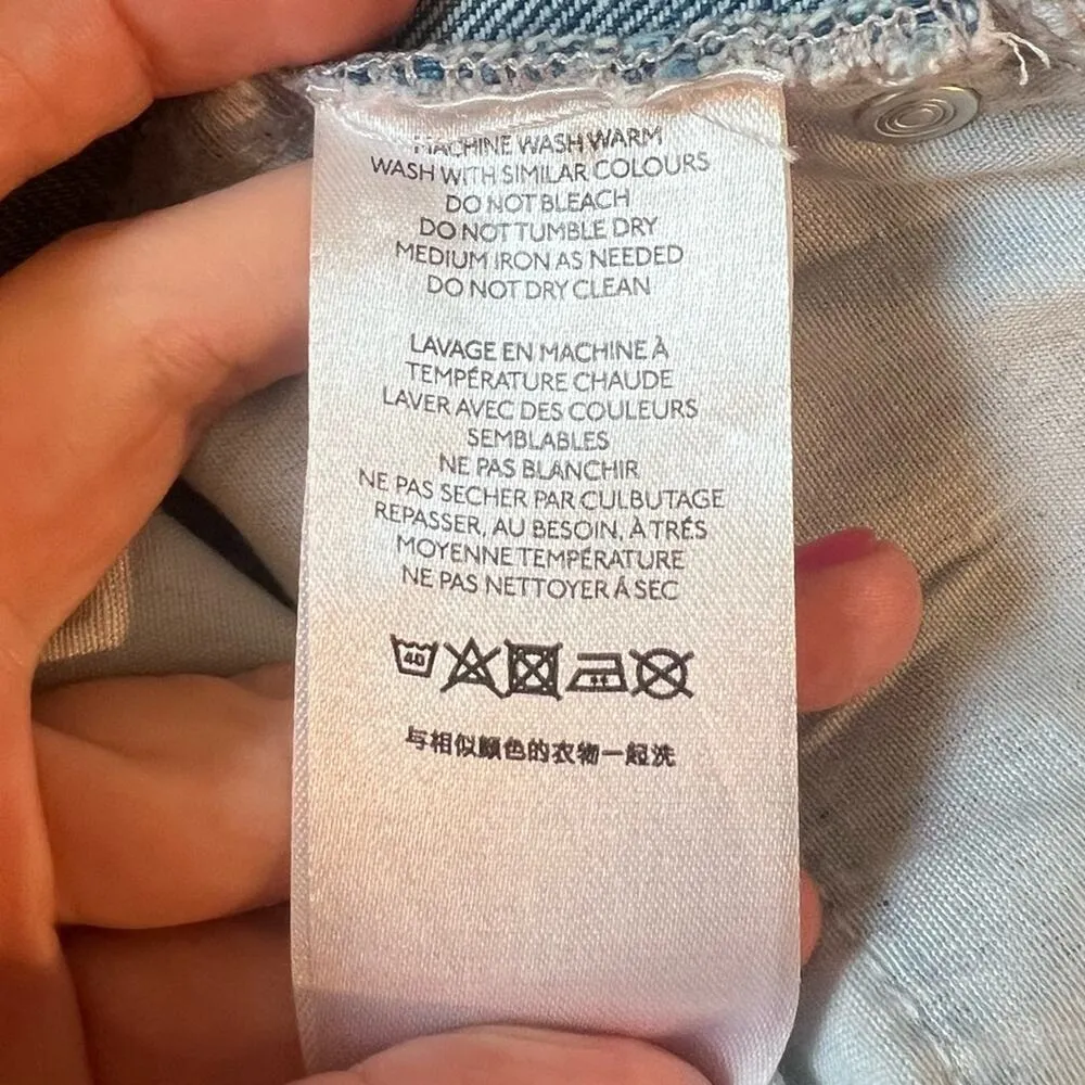 BDG Urban Outfitters Mom Jeans Women 28 Blue Distressed High Rise Relaxed Spring - Image 10