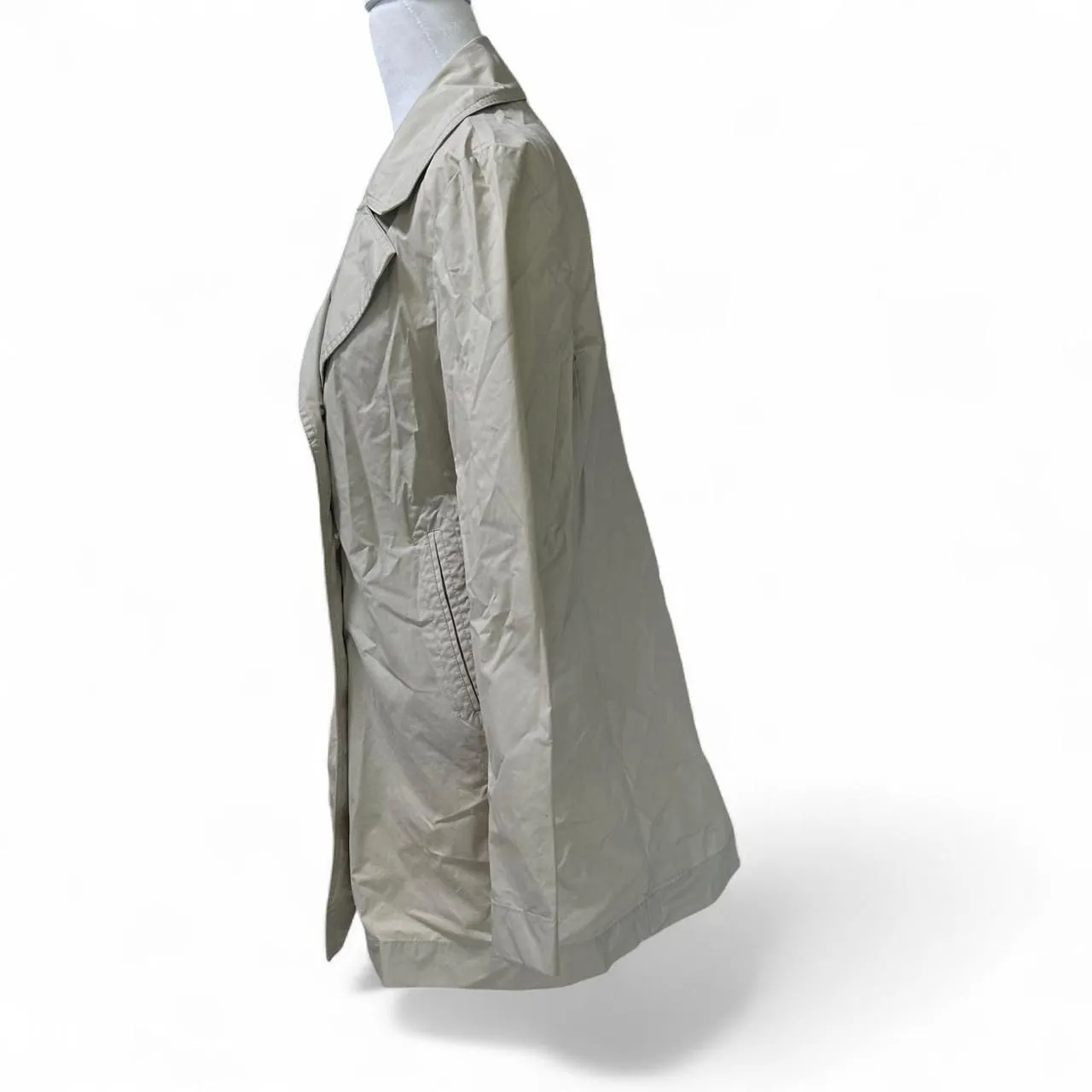 Forever 21 Classic Beige Double-Breasted Trench Coat - Image 2