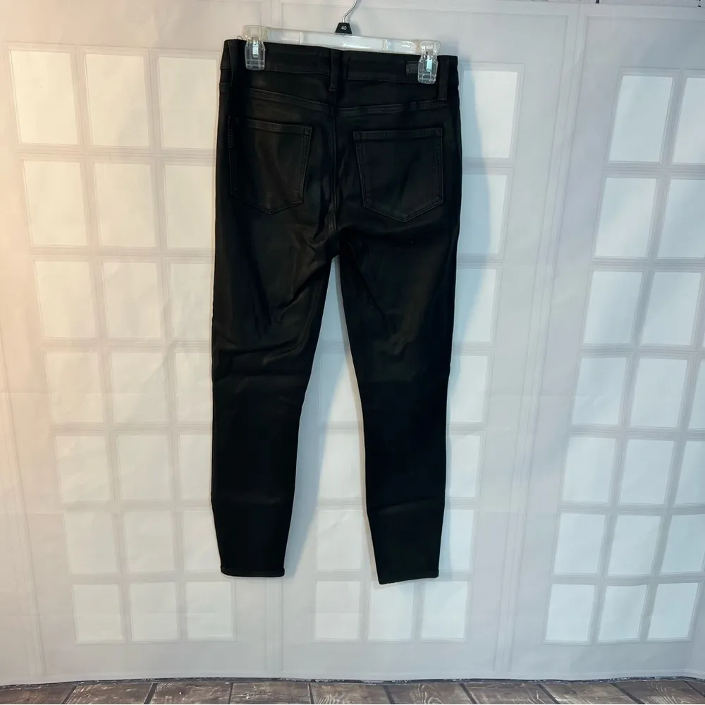 Paige Boston ankle in black fog luxe coating Skinny Pants - Image 5