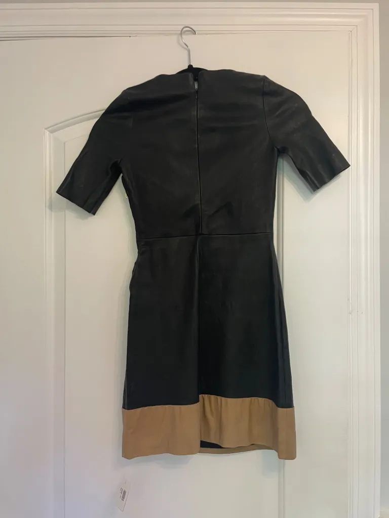 BRAND NEW A.L.C. LEATHER MINI DRESS SIZE 2 (XS)! - Image 8