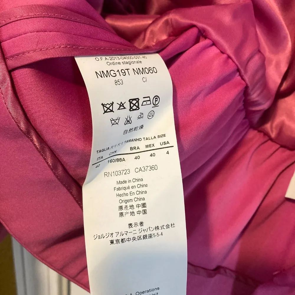 Armani Collezioni women's size 4 US silky 3/4 sleeve flare belly cropped jacket - Image 9