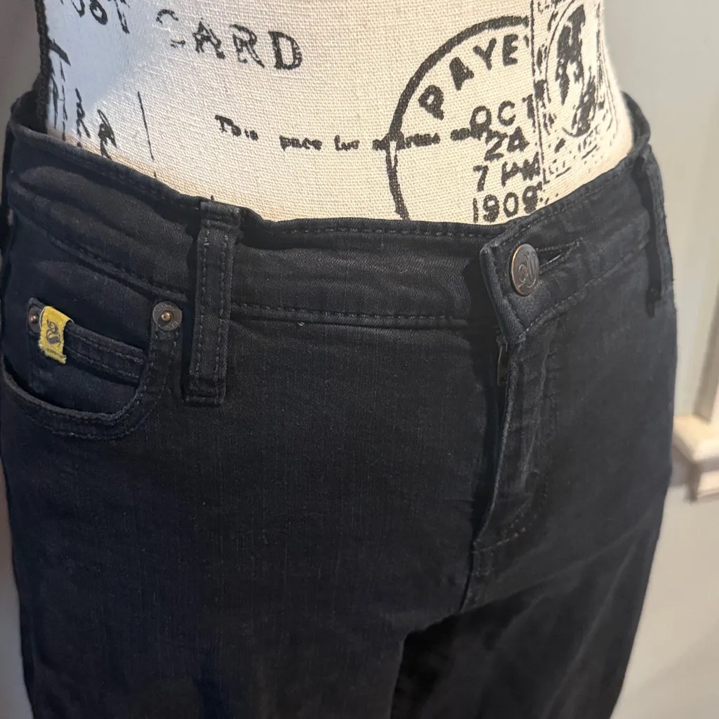 Second Yoga Jeans Black Denim Stretch Jeans (25) - Image 2