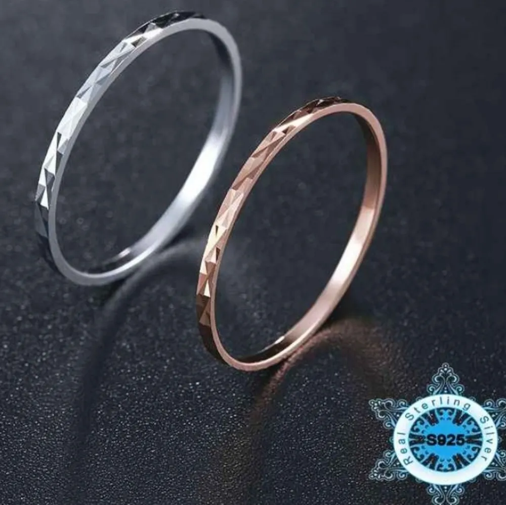 NEW 18k/.925 Rose Gold Dainty‎ Stacking Midi Pinky Knuckle Ring - Image 2