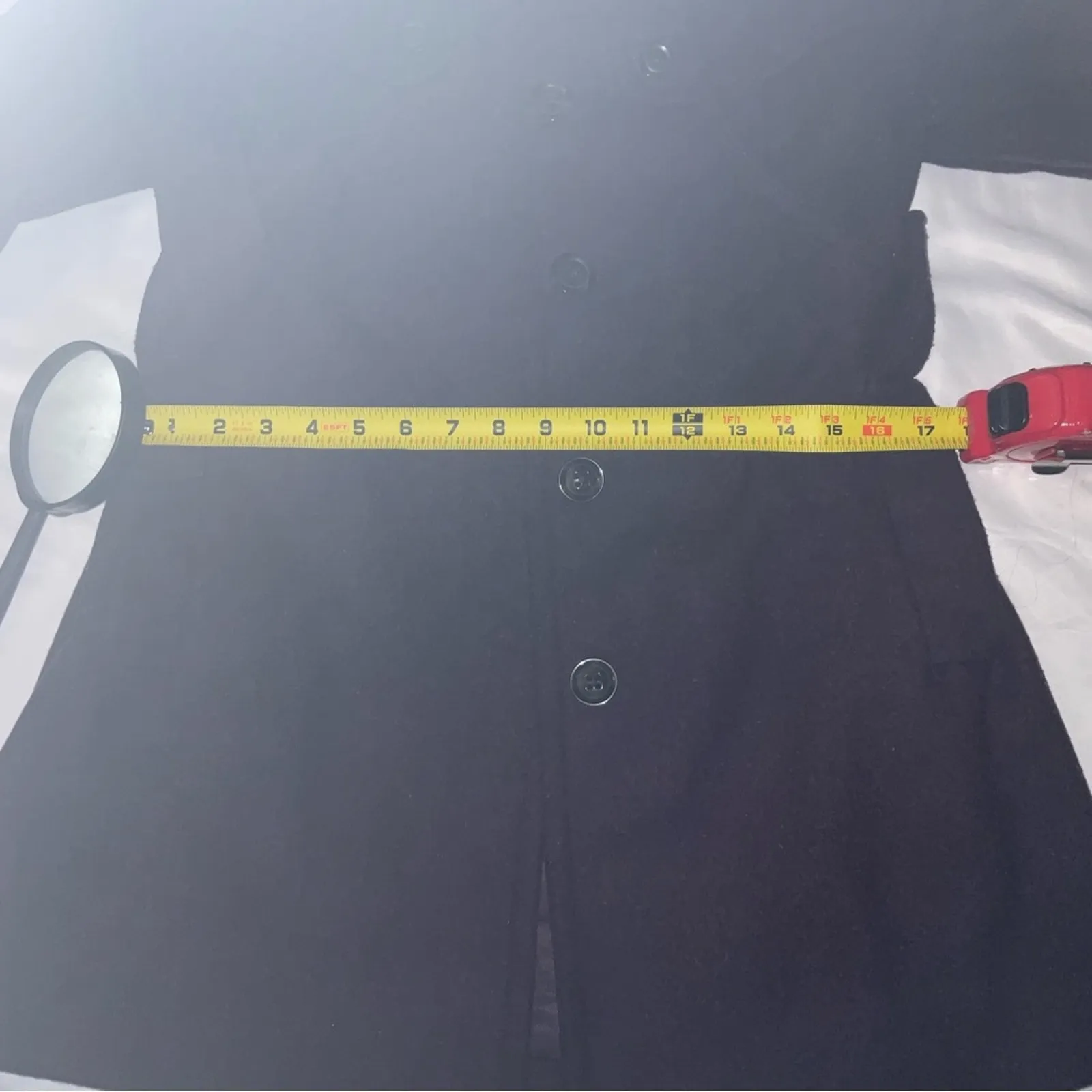 GAP Purple Belted Pea Coat M Indie Vanguard Classic Preppy Corporate Academia - Image 10