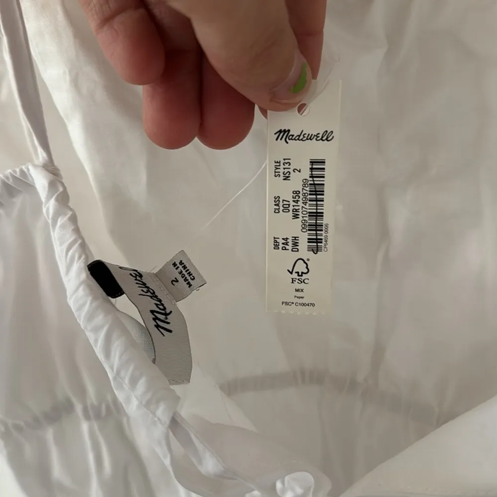 Embroidered White Tank Eyelet Midi Dress Poplin Size 2 - Image 8